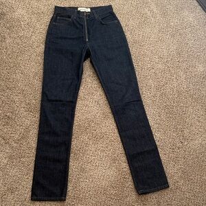 Reformation Dark Blue Skinny Jeans